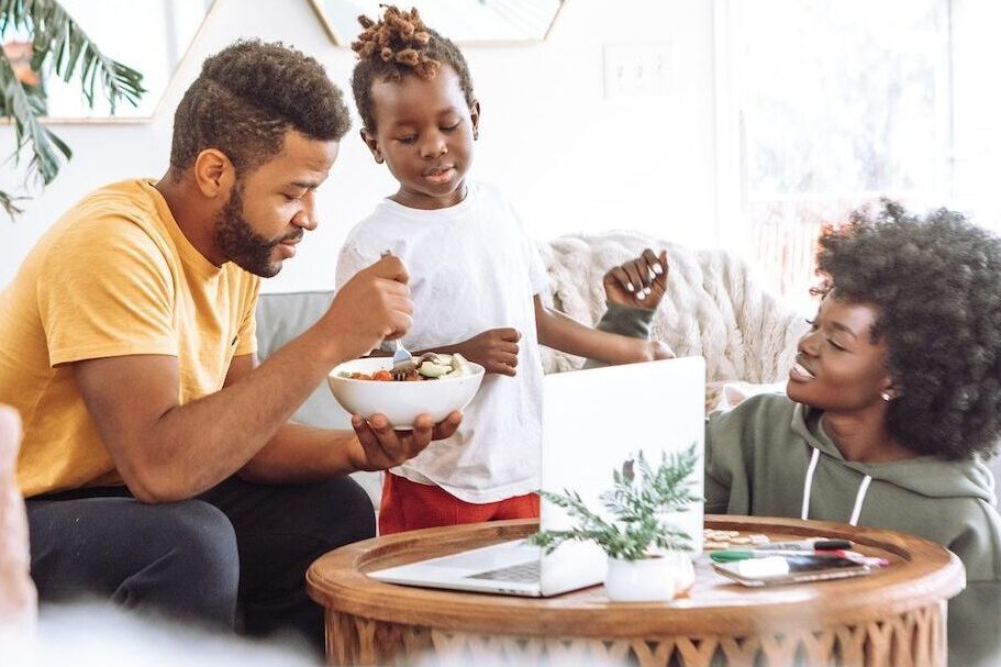 A black father, mother, and child spend time together in a living room. Maybe your child's issues have led you to search "child therapist near me". You've come to the right place to find a child therapist in Raleigh NC to help your child. Contact Sojourner Counseling today to work with a Christian kids therapist.