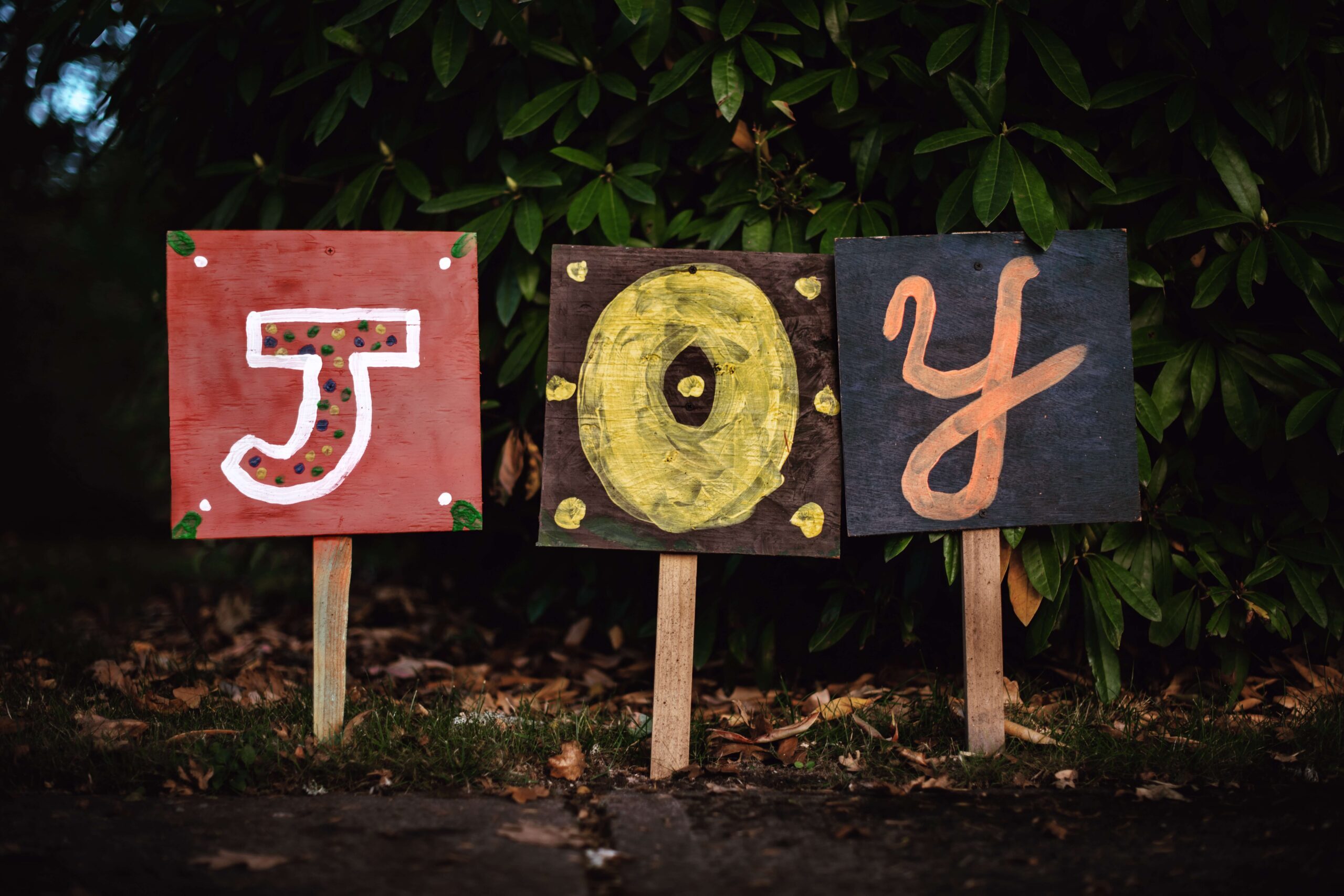 A sign reads J-O-Y and is staked into the ground. Although anxiety can be deliberating, you can experience joy again through anxiety therapy. Sojourner Counseling has anxiety therapists who can do anxiety treatment in Raleigh NC. Contact us today to begin us today to start anxiety treatment.